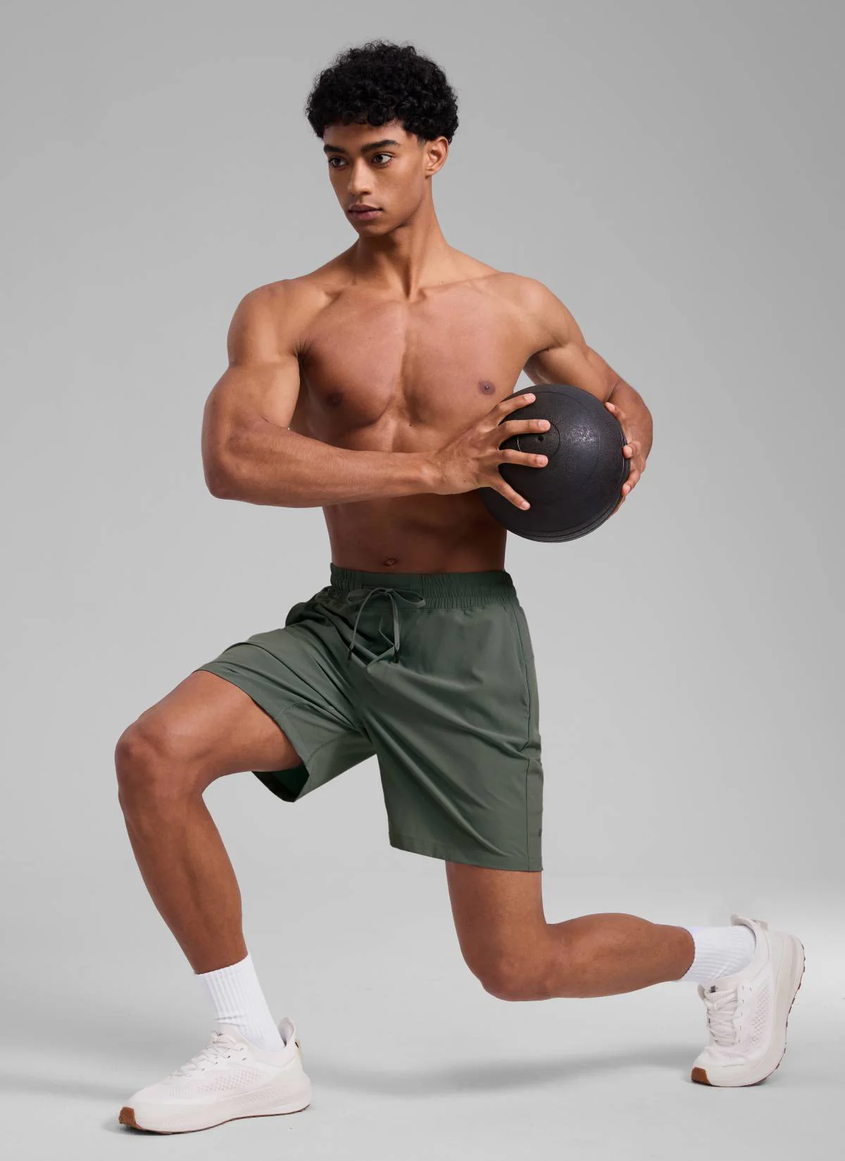 Feathery-Fit Athletic Shorts 7''- Lined