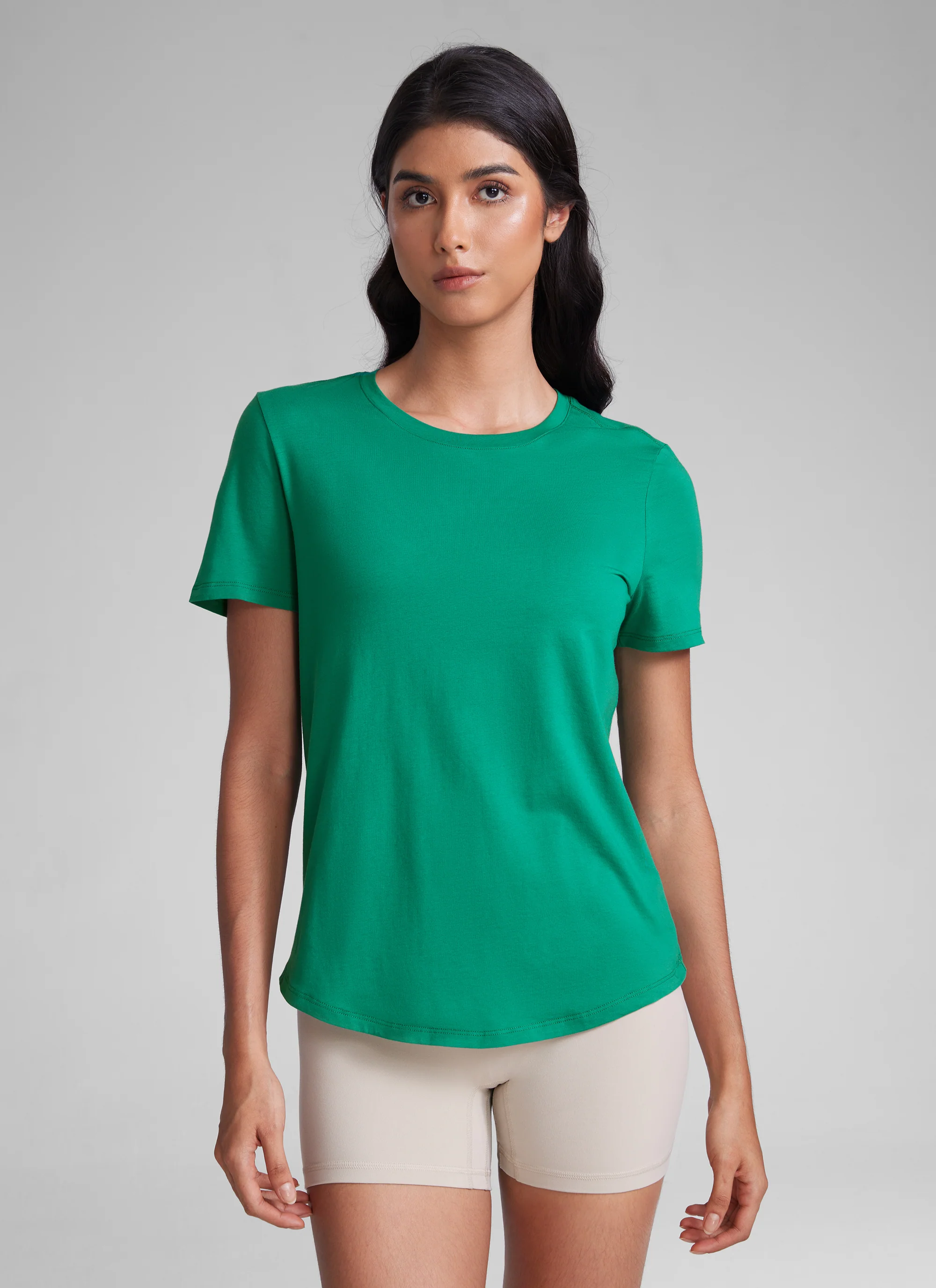 Pima Cotton Round Neck Short Sleeve
