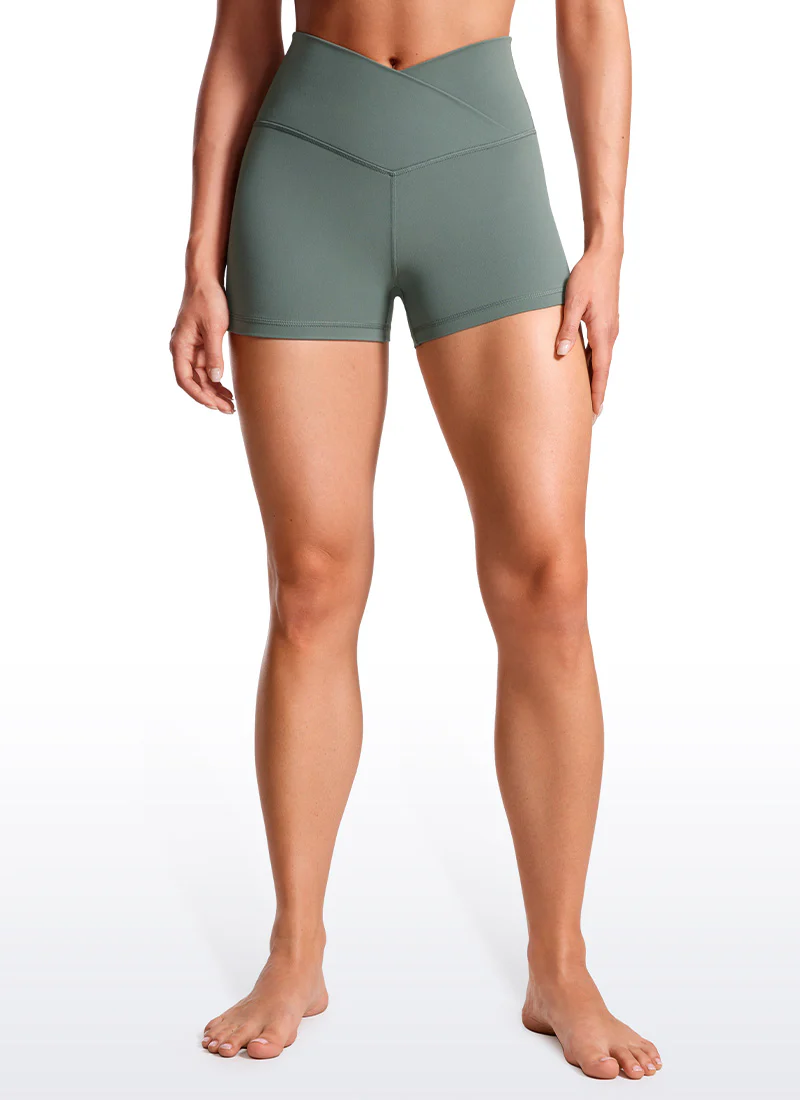 Butterluxe V Cross Waist Shorts 3"
