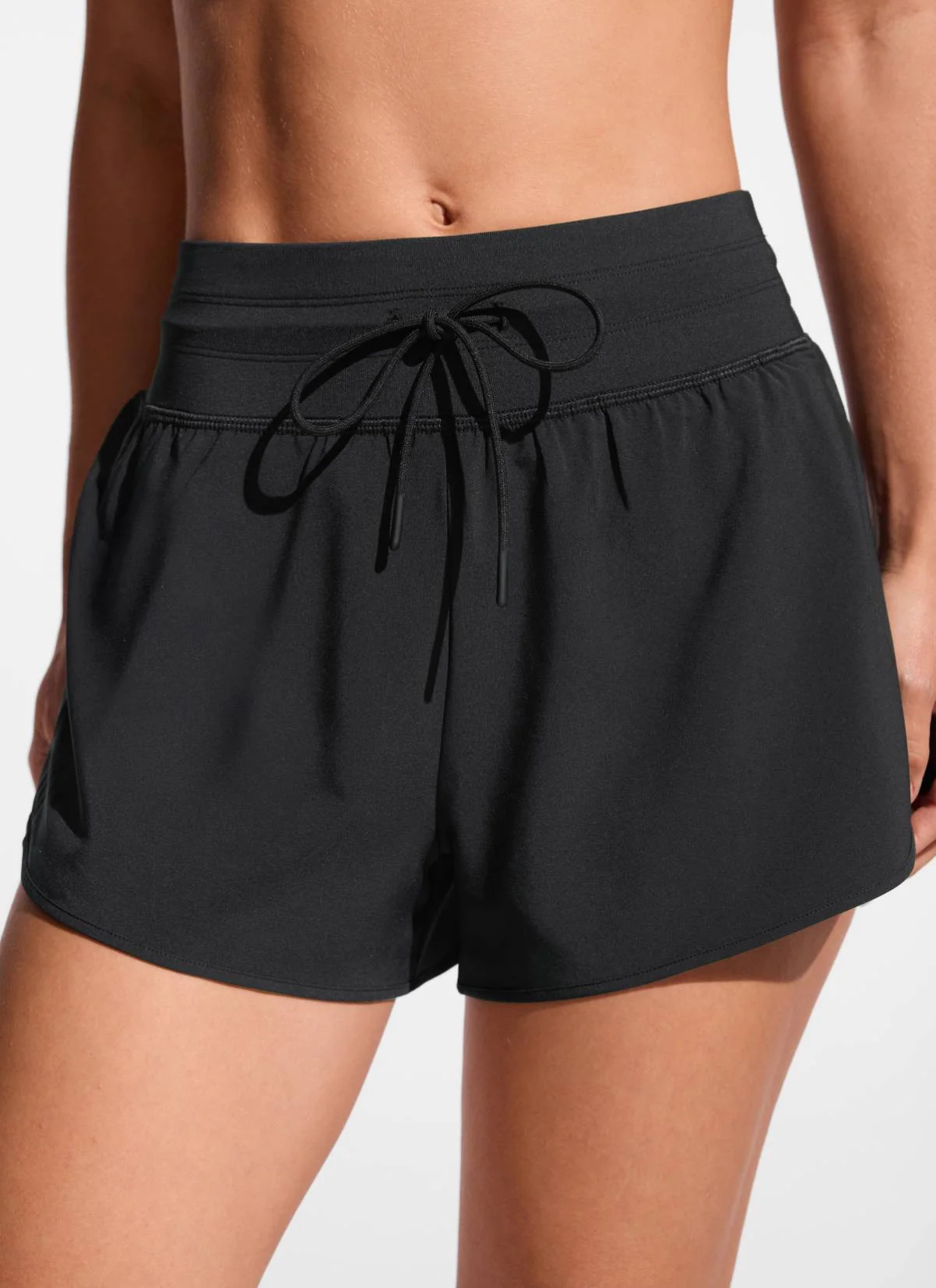 Feathery-Fit Split Dolphin Board Shorts 2.5''