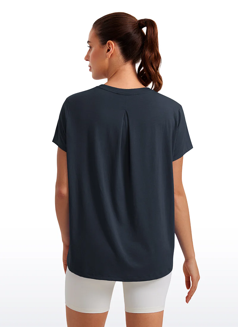 Flowy Yoga Crew Neck Short Sleeve