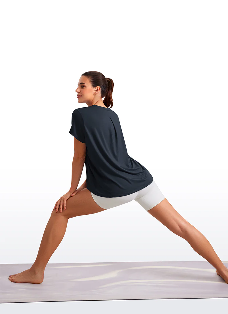 Flowy Yoga Crew Neck Short Sleeve