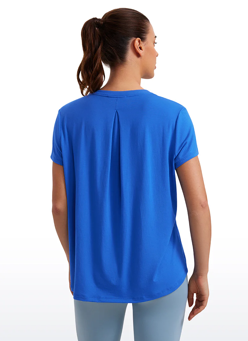 Flowy Yoga Crew Neck Short Sleeve