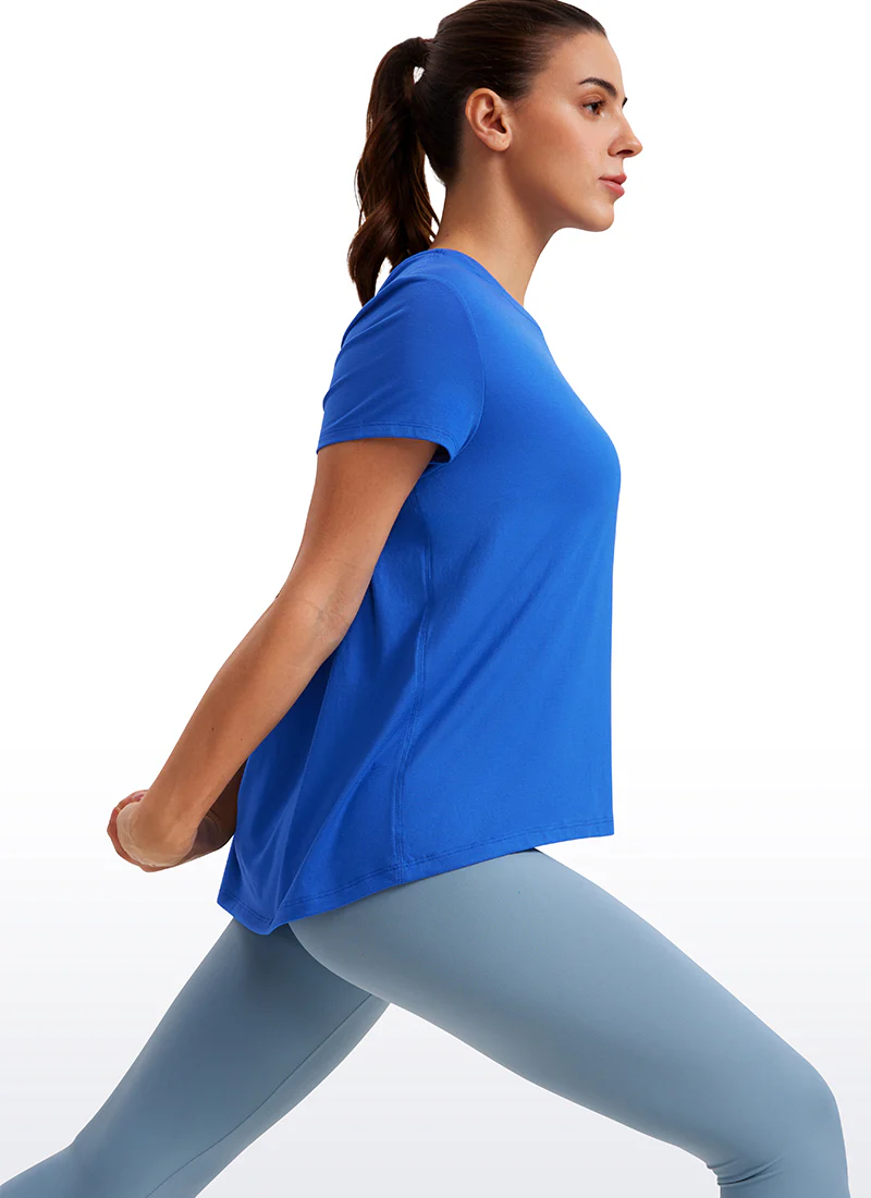 Flowy Yoga Crew Neck Short Sleeve