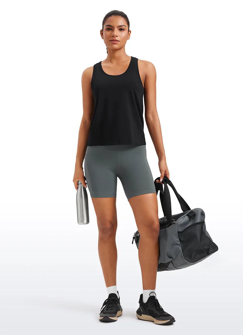 Pima Cotton Sleeveless  Scoop Neck Tank