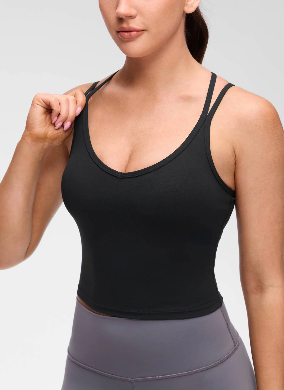 2525-butterluxe-v-neck-cross-back-built-in-bra-tank-14.webp Butterluxe V Neck Cross Back Built in Bra Tank
