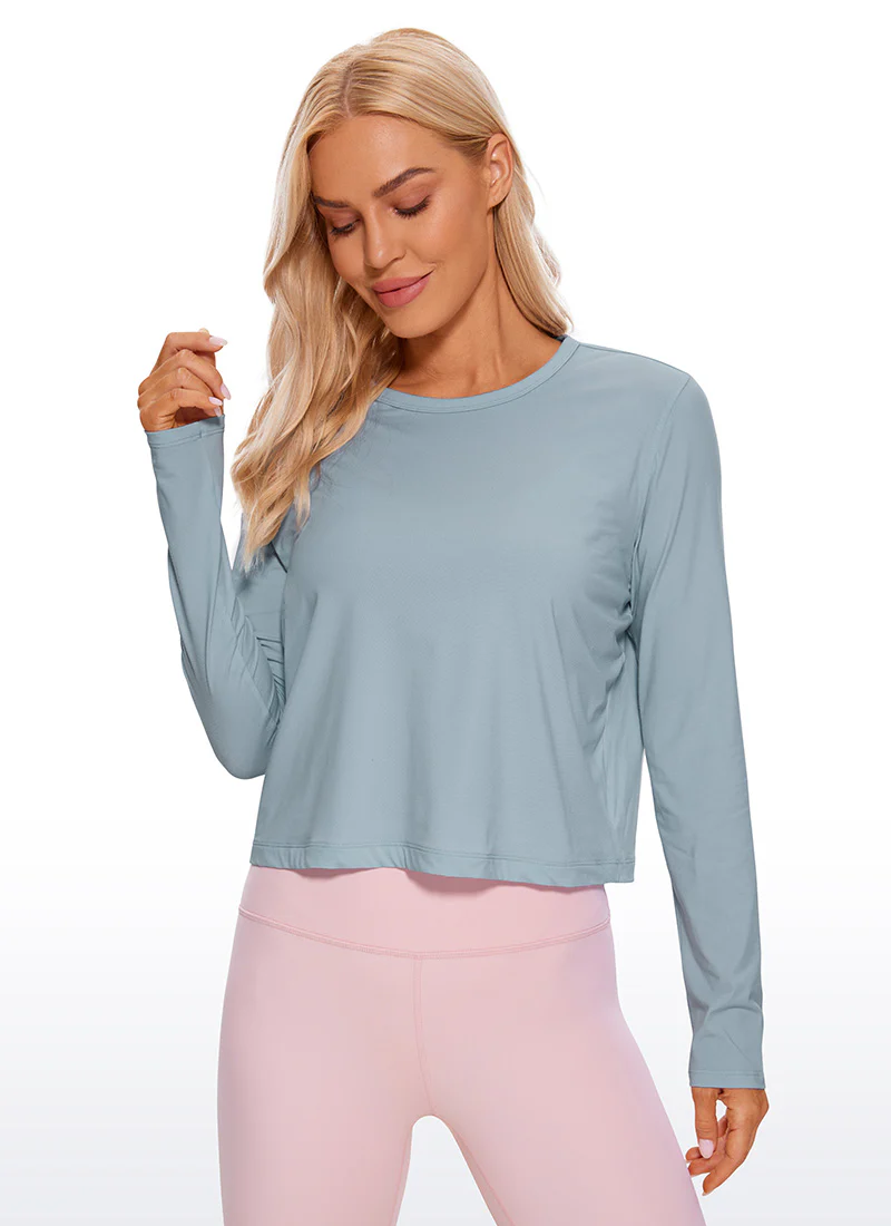 25278-pima-cotton-cropped-classic-fit-long-sleeve-4.webp Pima Cotton Cropped Classic Fit Long Sleeve