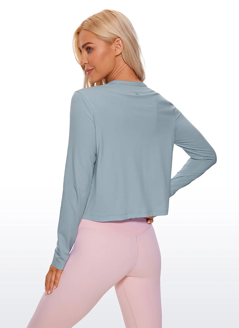 25278-pima-cotton-cropped-classic-fit-long-sleeve-5.webp Pima Cotton Cropped Classic Fit Long Sleeve