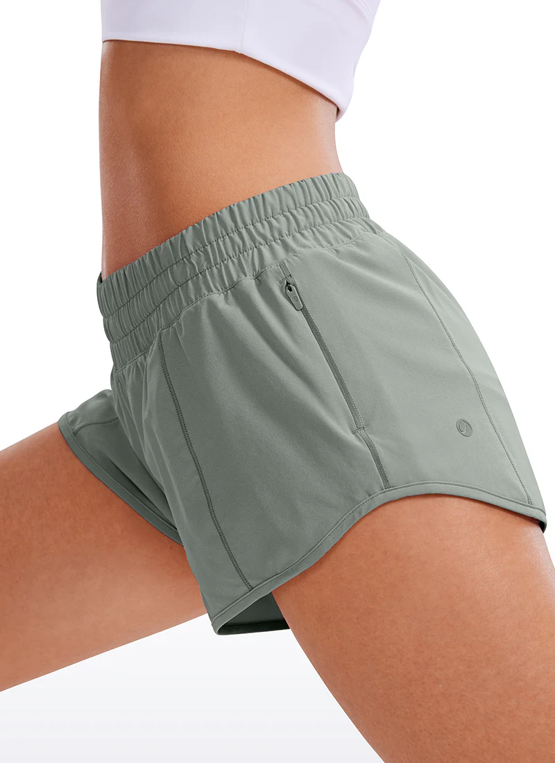 Feathery-Fit Soft Liner Zip Pocket Shorts 2.5''