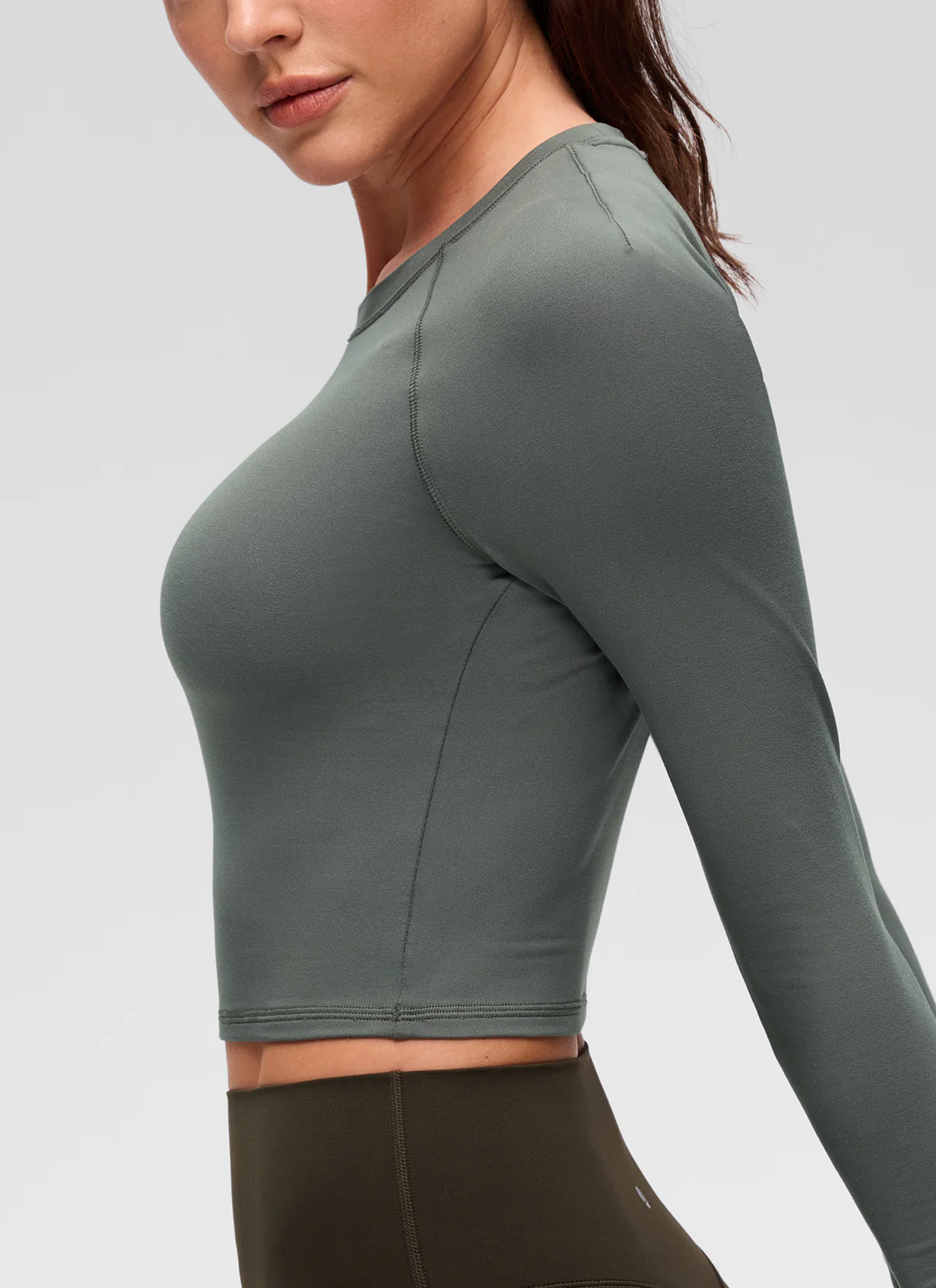 Brushed Feeling Crew Neck Raglan Long Sleeve