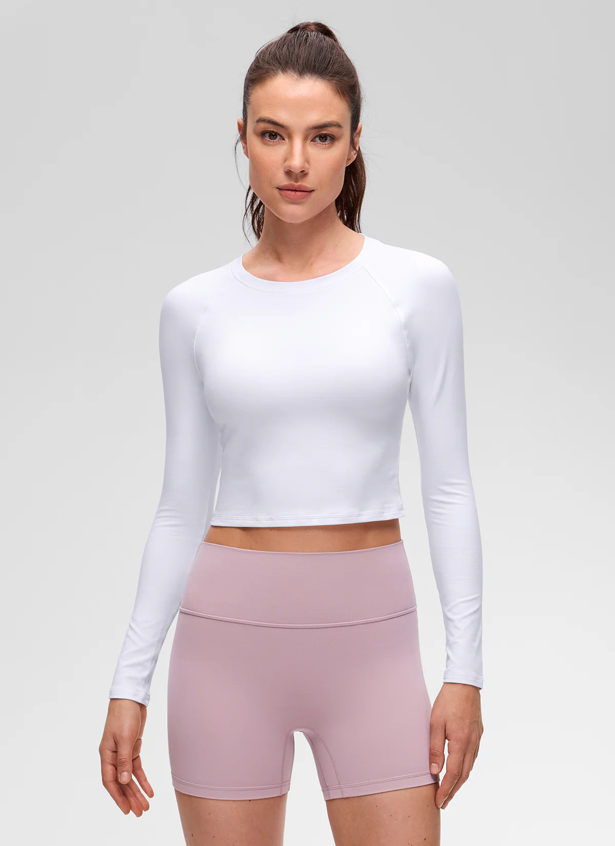 Brushed Feeling Crew Neck Raglan Long Sleeve