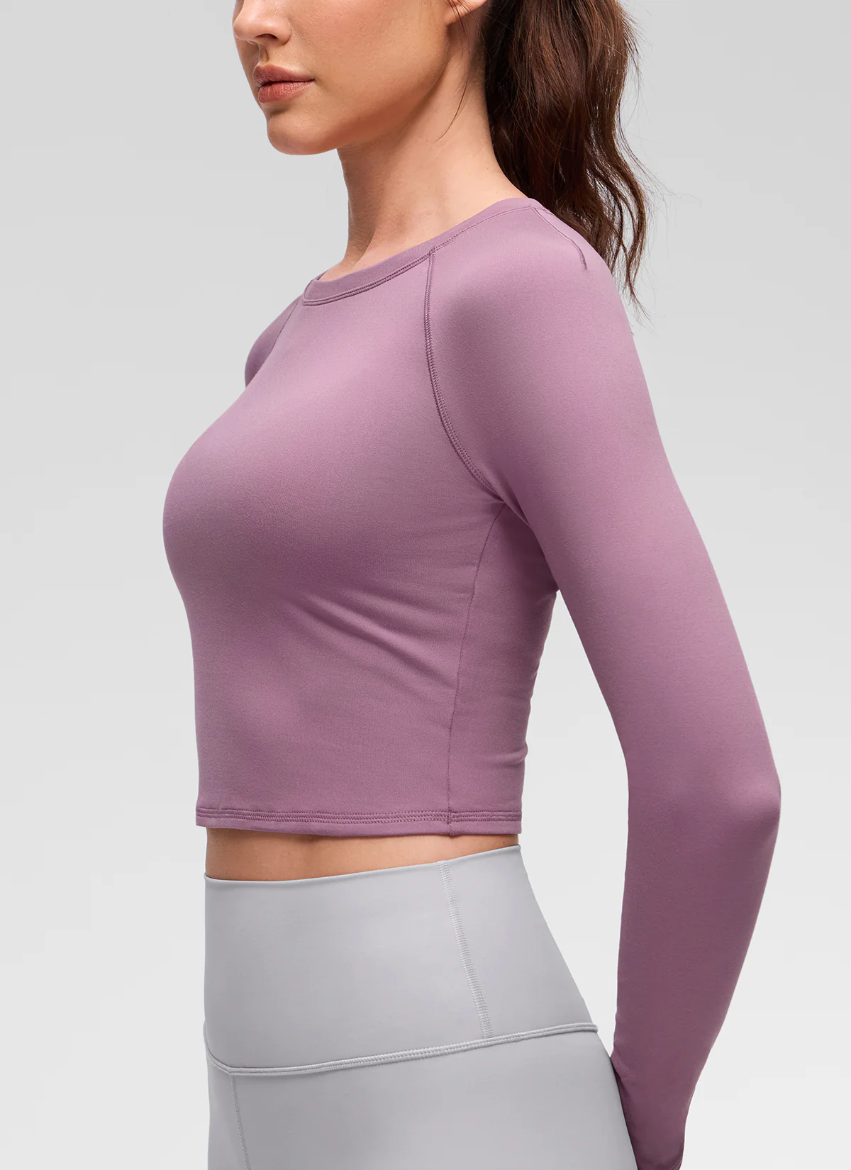 Brushed Feeling Crew Neck Raglan Long Sleeve