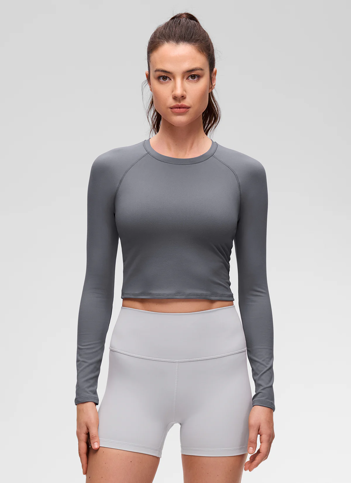 Brushed Feeling Crew Neck Raglan Long Sleeve