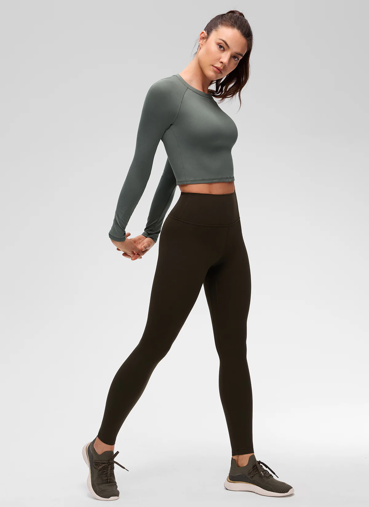 Brushed Feeling Crew Neck Raglan Long Sleeve