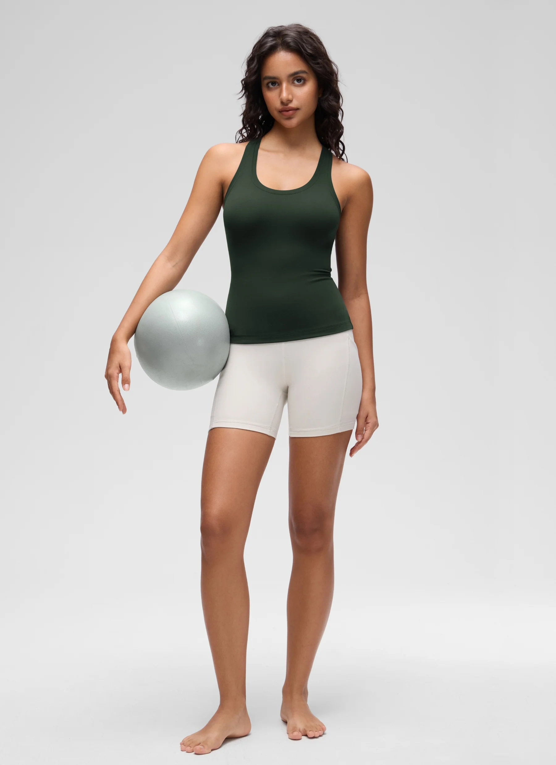 Butterluxe Racerback Waist Length Tank