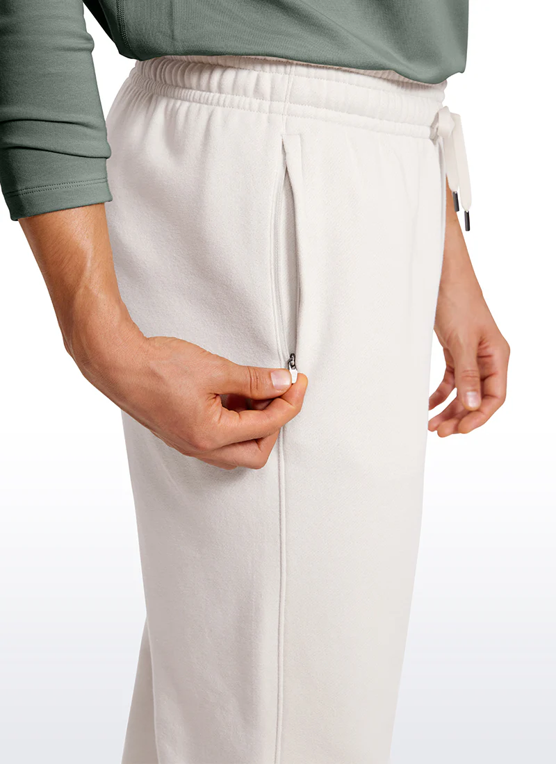 Cotton Fleece Sweatpants with Pockets 32''