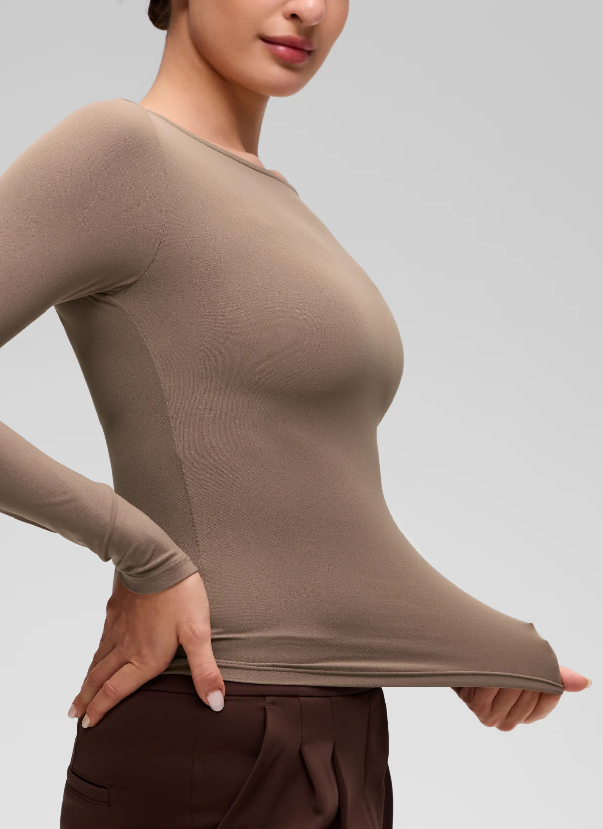 Softembrace Boat Neck Long Sleeve