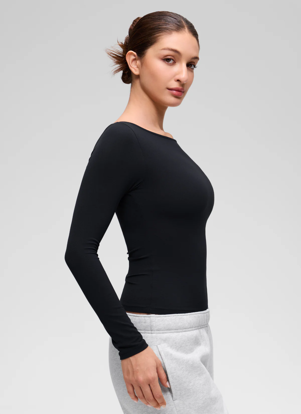 Softembrace Boat Neck Long Sleeve