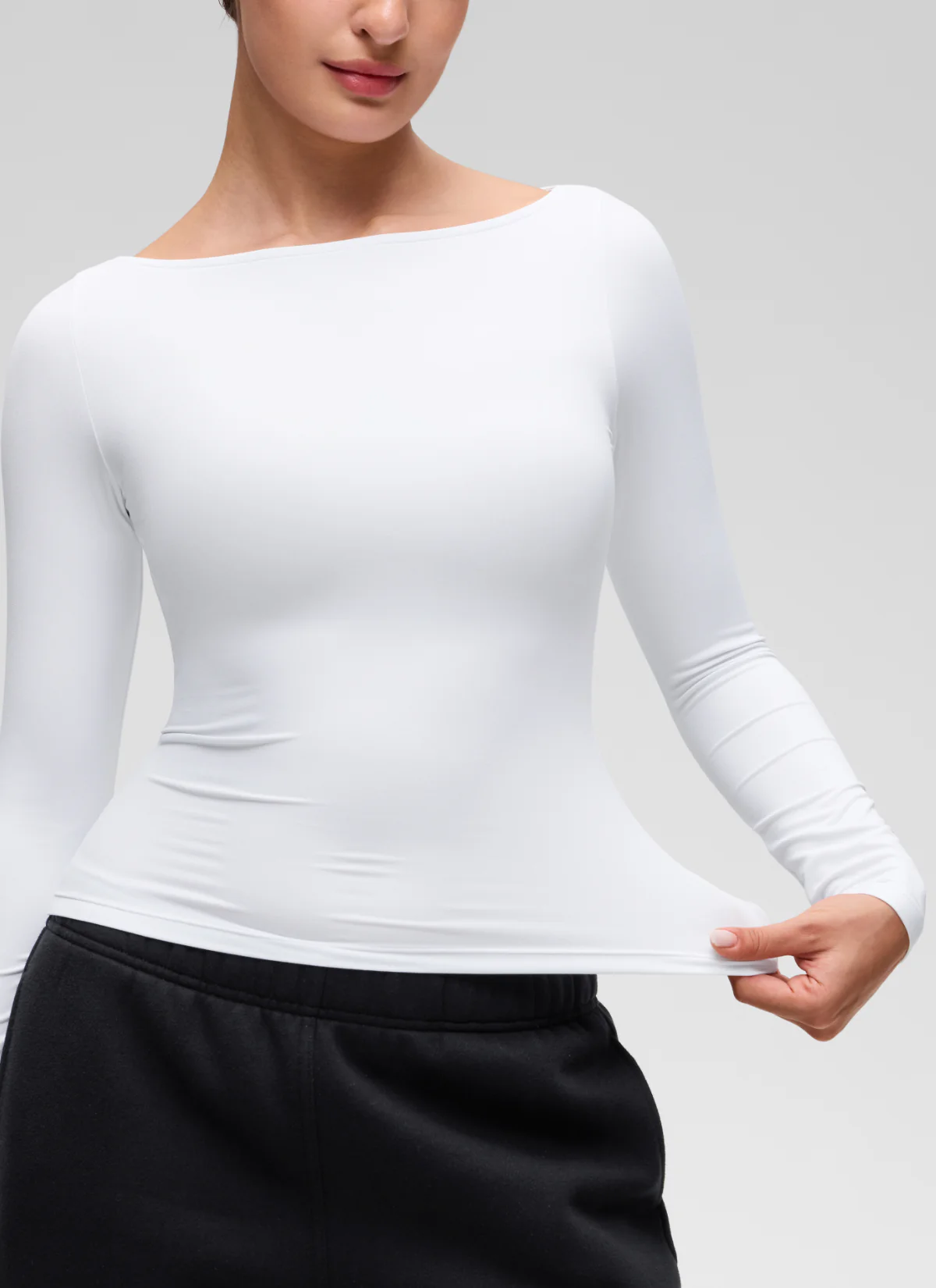Softembrace Boat Neck Long Sleeve