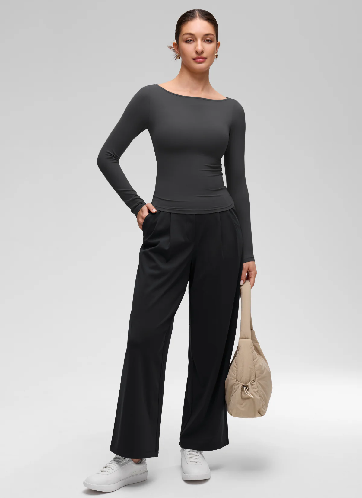 Softembrace Boat Neck Long Sleeve
