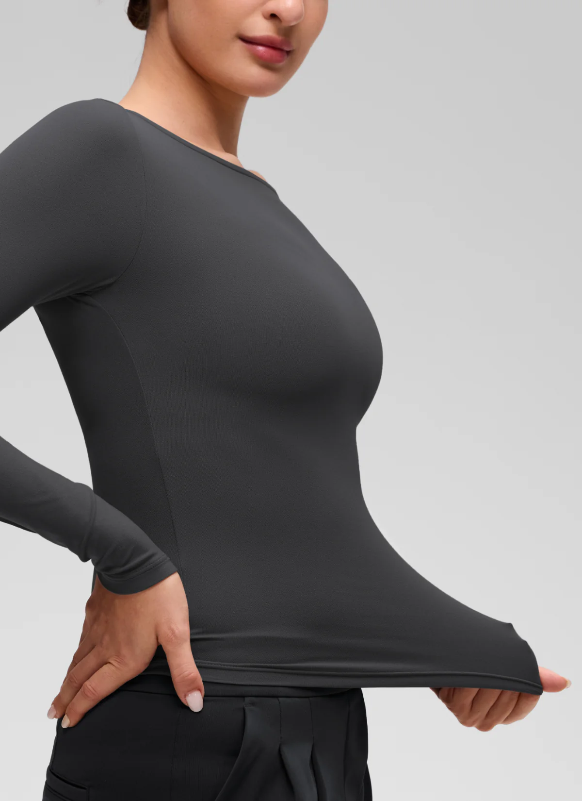 Softembrace Boat Neck Long Sleeve